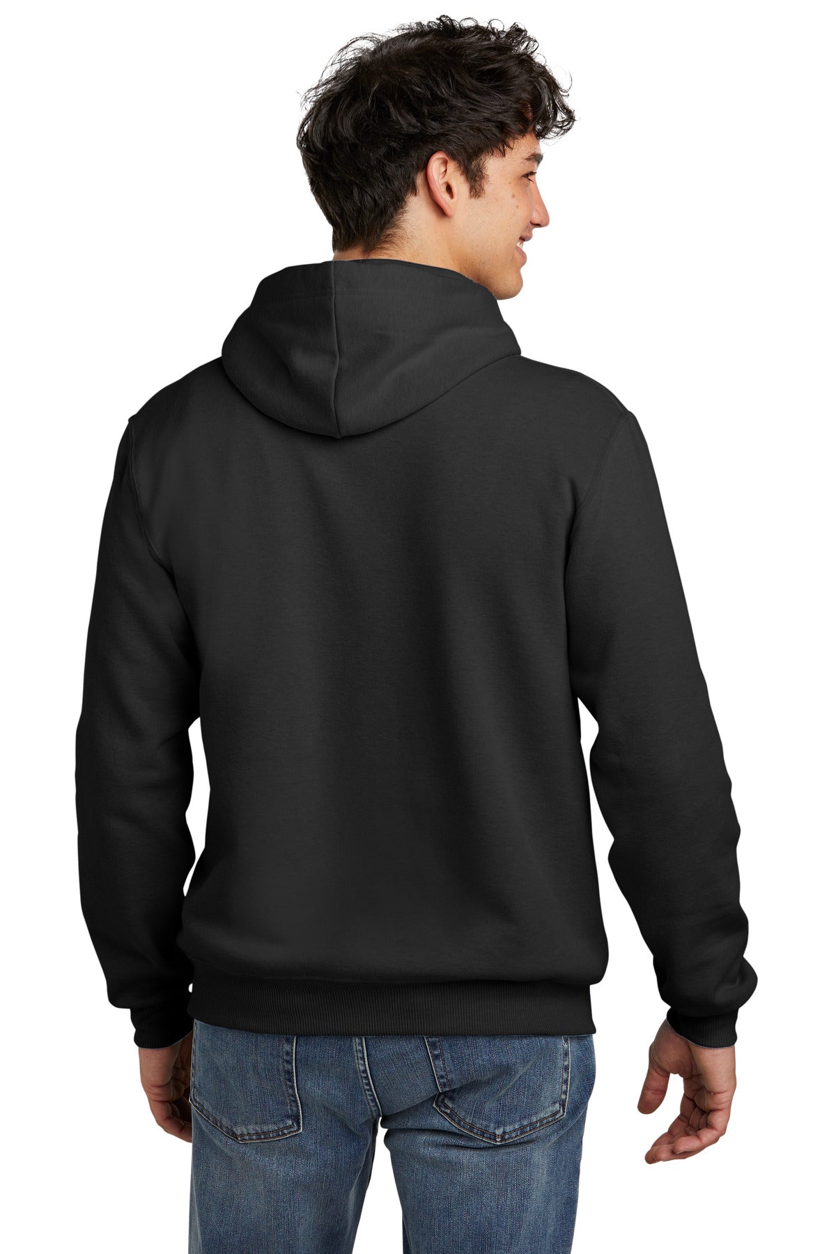Jerzees Eco Premium Blend Pullover Hooded Sweatshirt 700M Black Ink Heather