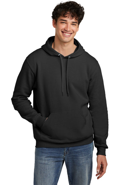 Jerzees Eco Premium Blend Pullover Hooded Sweatshirt 700M Black Ink Heather