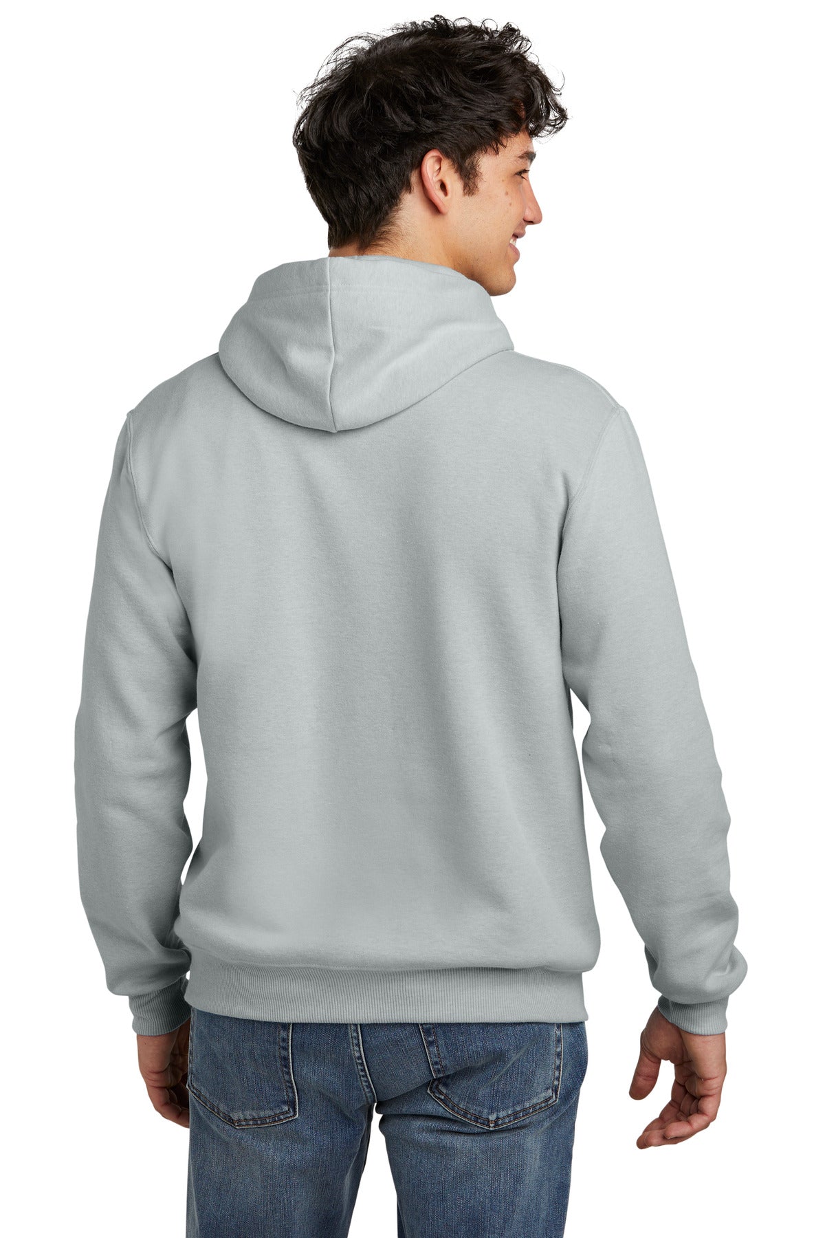 Jerzees Eco Premium Blend Pullover Hooded Sweatshirt 700M Frost Grey Heather