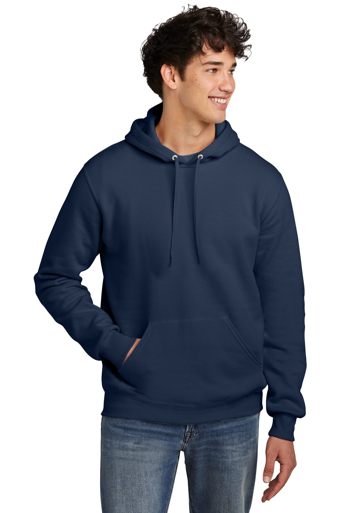 Jerzees Eco Premium Blend Pullover Hooded Sweatshirt 700M J. Navy