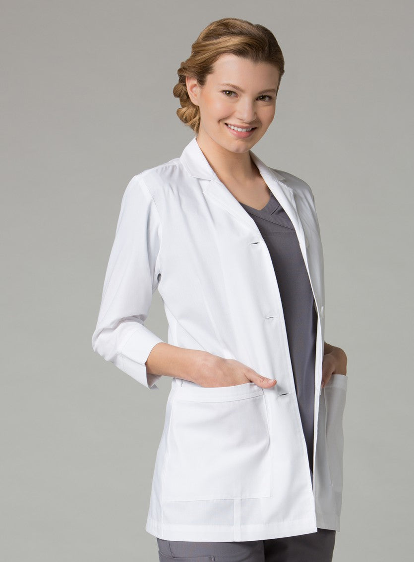 Labcoat 7126 Women’s 3/4 Sleeve Lab Coat White