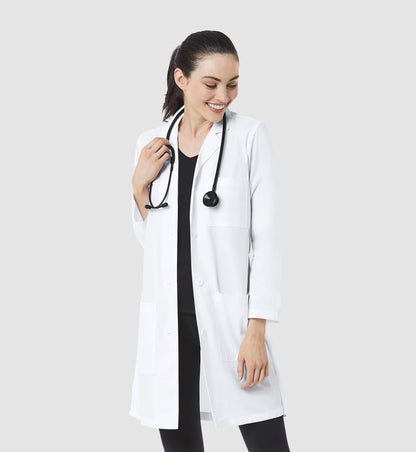 Labcoat 7156 Women's Long Lab Coat White
