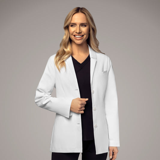 Slate 7272 28 Inch Doctors Coat White Model Image Front | Wink