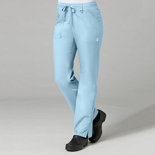 EON 7308 Women’s Full Elastic Zipper Pocket Cargo Pant Sky Blue