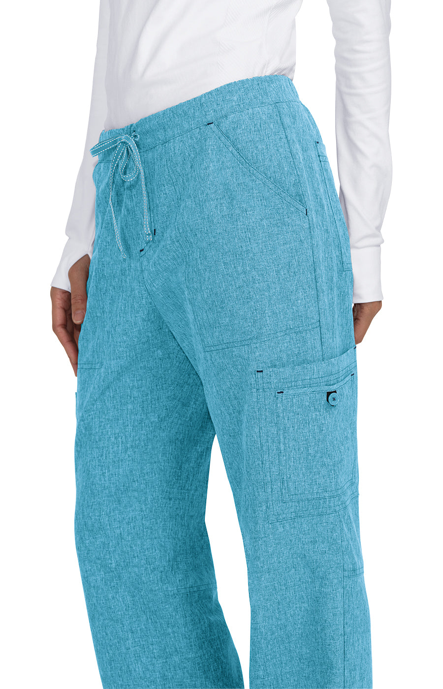 Basics 731 Holly Pants Heather Electric Blue