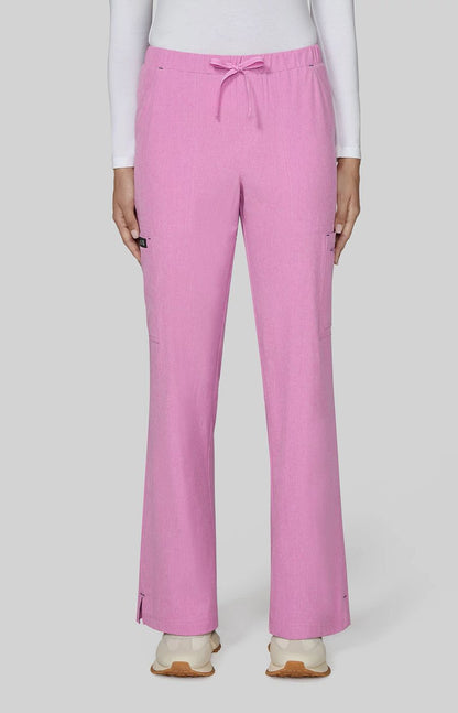 Basics Holly Women's 8-Pocket Stretch Cargo Scrub Pants Heather Pansy