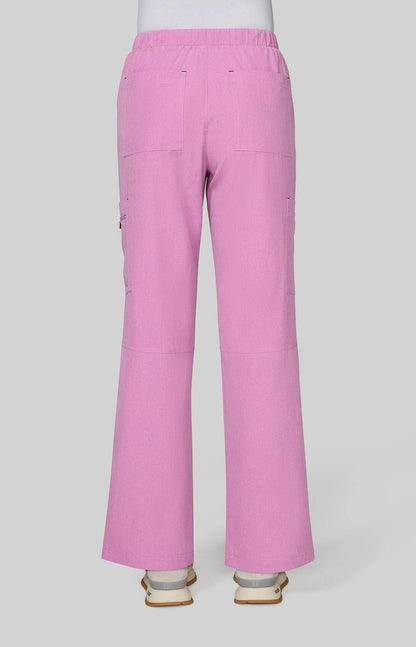 Basics Holly Women's 8-Pocket Stretch Cargo Scrub Pants Heather Pansy