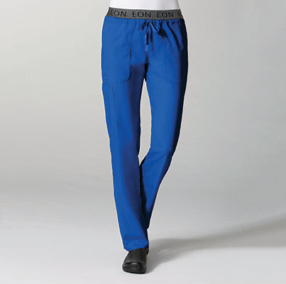 EON 7348 Women&#039;s Logo Waistband 7-Pocket Pant Royal Blue