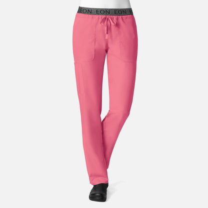 EON 7348 Women's Logo Waistband 7-Pocket Pant Strawberry Pink