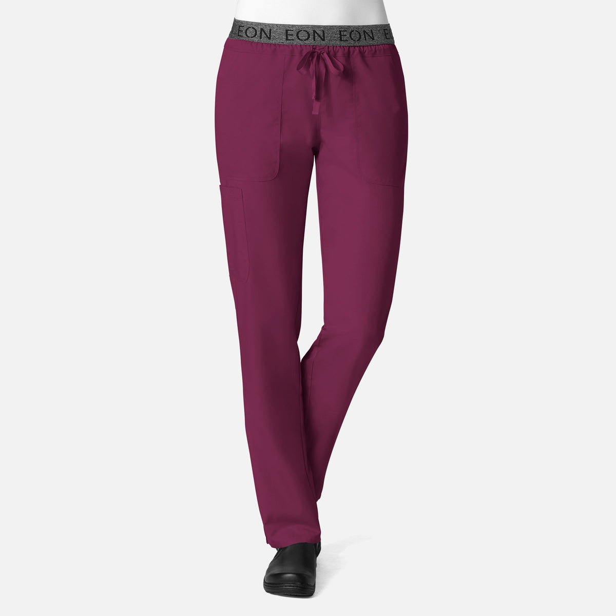 EON 7348 Women's Logo Waistband 7-Pocket Pant Wine