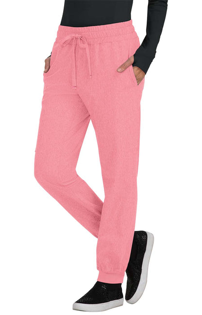 Basics 741 Gemma Jogger Pants Heather Soft Pink