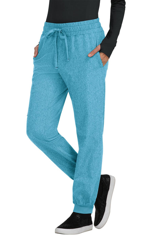 Basics 741 Gemma Jogger Pants Heather Electric Blue