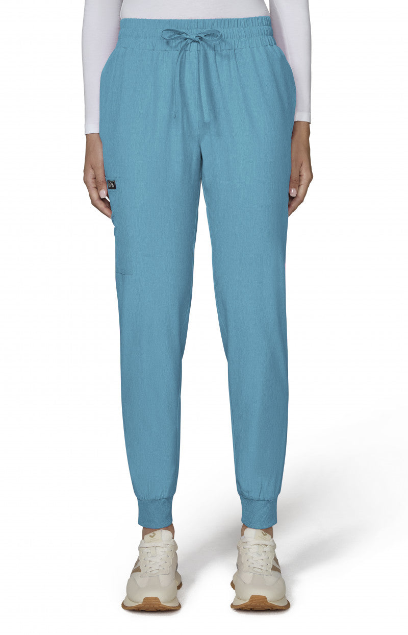 Basics 741 Gemma Jogger Pants Heather Electric Blue