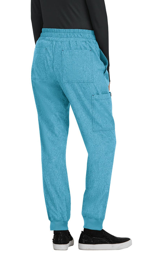 Basics 741 Gemma Jogger Pants Heather Electric Blue