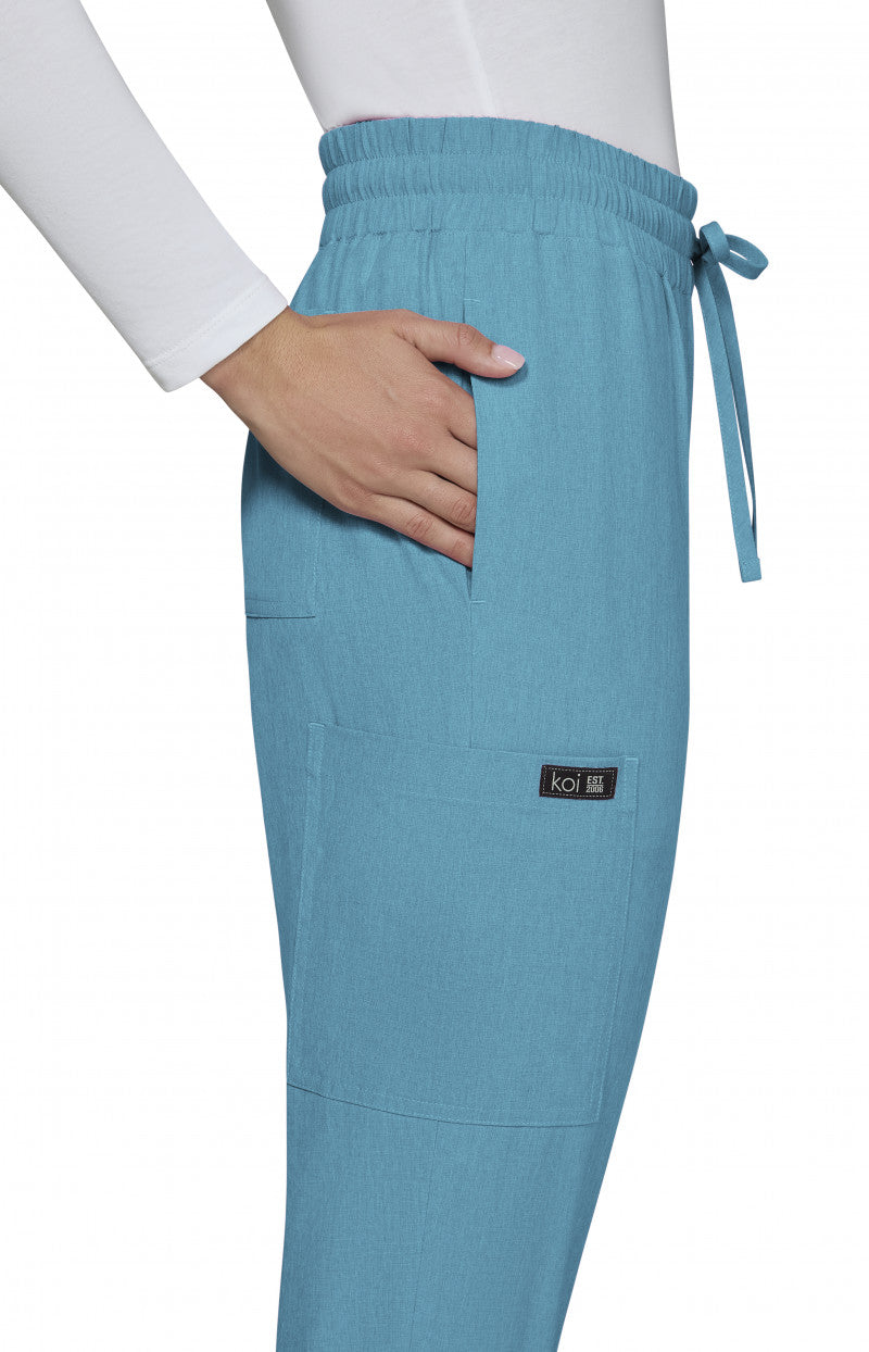 Basics 741 Gemma Jogger Pants Heather Electric Blue