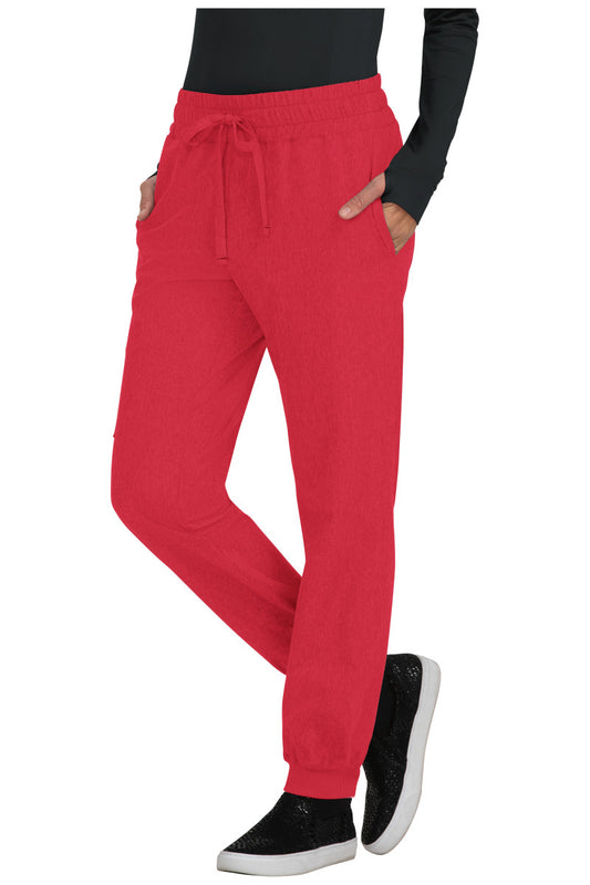 Basics 741 Gemma Jogger Pants Heather Candy Red