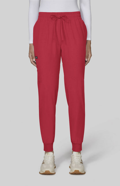 Basics 741 Gemma Jogger Pants Heather Candy Red