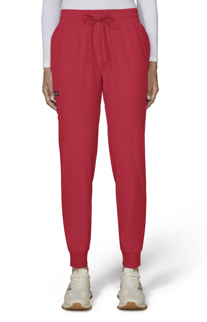 Basics 741 Gemma Jogger Pants Heather Candy Red