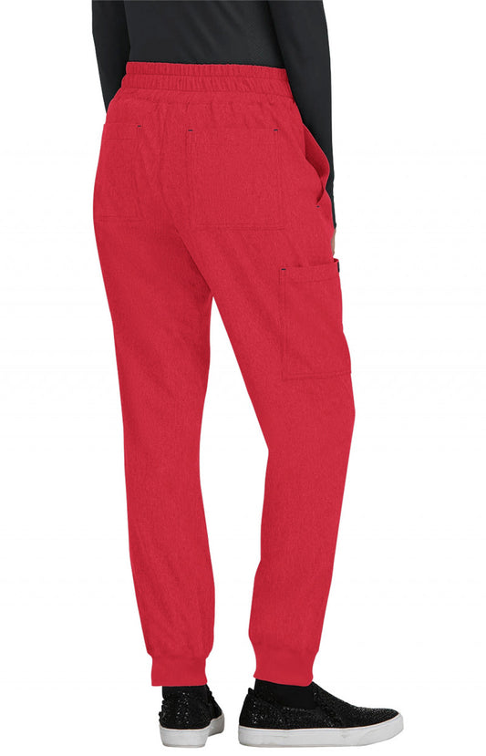 Basics 741 Gemma Jogger Pants Heather Candy Red