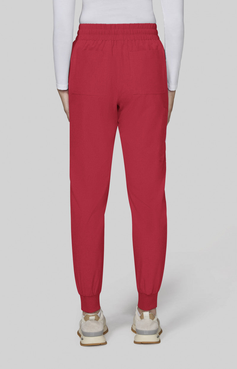 Basics 741 Gemma Jogger Pants Heather Candy Red