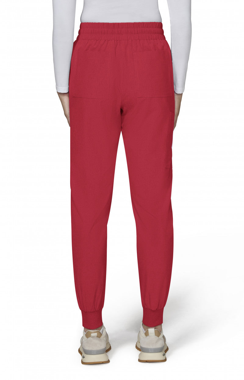 Basics 741 Gemma Jogger Pants Heather Candy Red