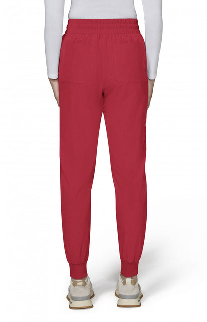 Basics 741 Gemma Jogger Pants Heather Candy Red