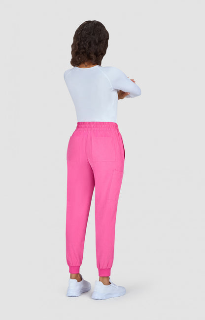 Basics 741 Gemma Jogger Pants Heather Pink Lemonade