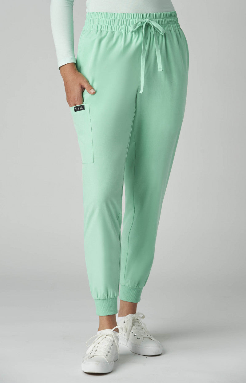 Koi Basics 741 Gemma Jogger Pant Heather Jelly Mint