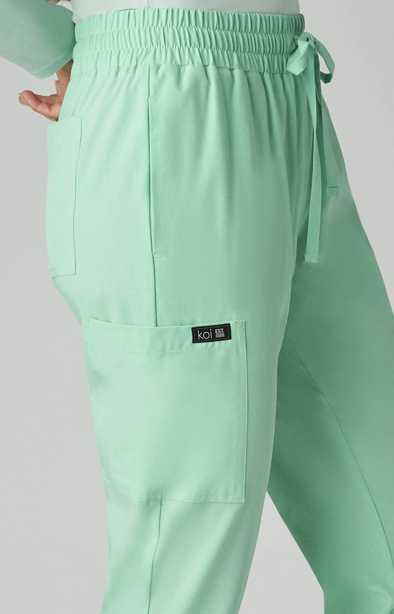 Koi Basics 741 Gemma Jogger Pant Heather Jelly Mint