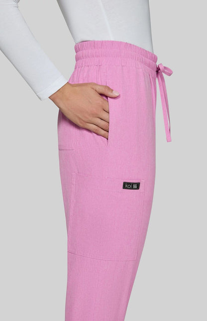 Basics Gemma Women's 5-Pocket Stretch Jogger Heather Pansy