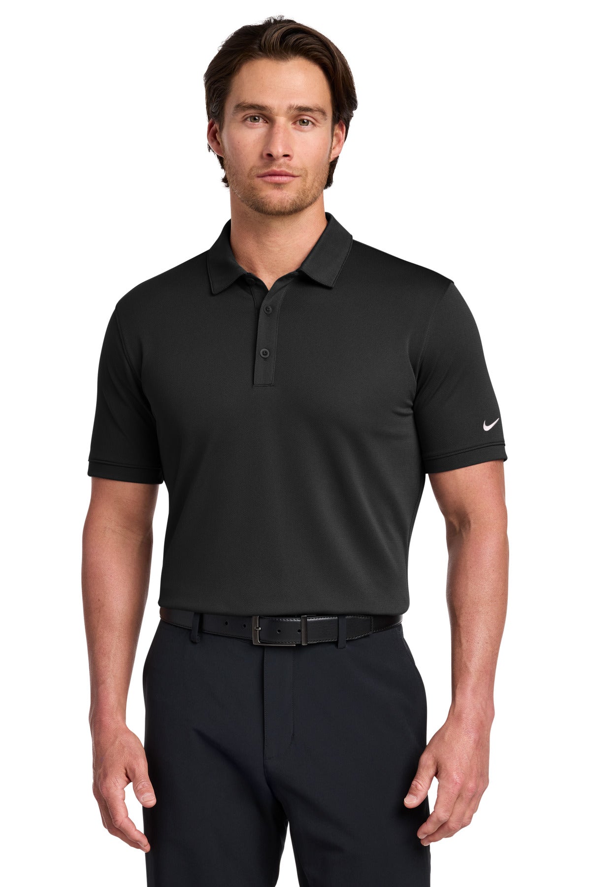 Nike Dri-FIT Solid Icon Pique Modern Fit Polo 746099 Black