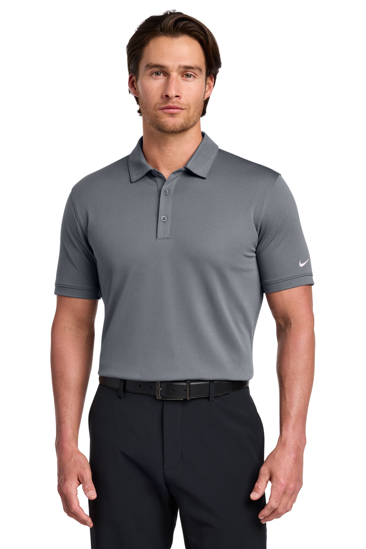 Nike Dri-FIT Solid Icon Pique Modern Fit Polo 746099 Dark Grey