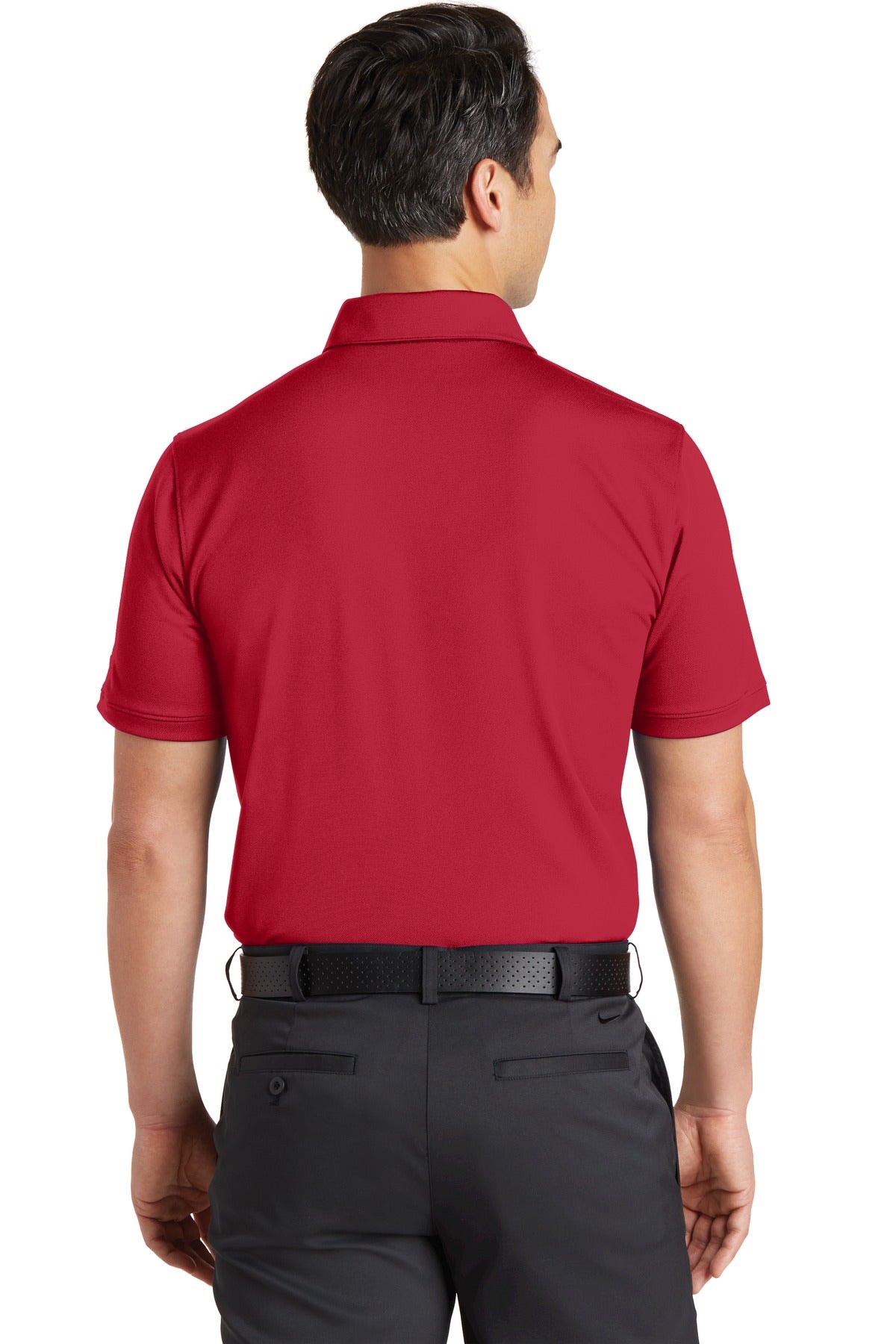 Nike Dri-FIT Solid Icon Pique Modern Fit Polo.  746099 Gym Red