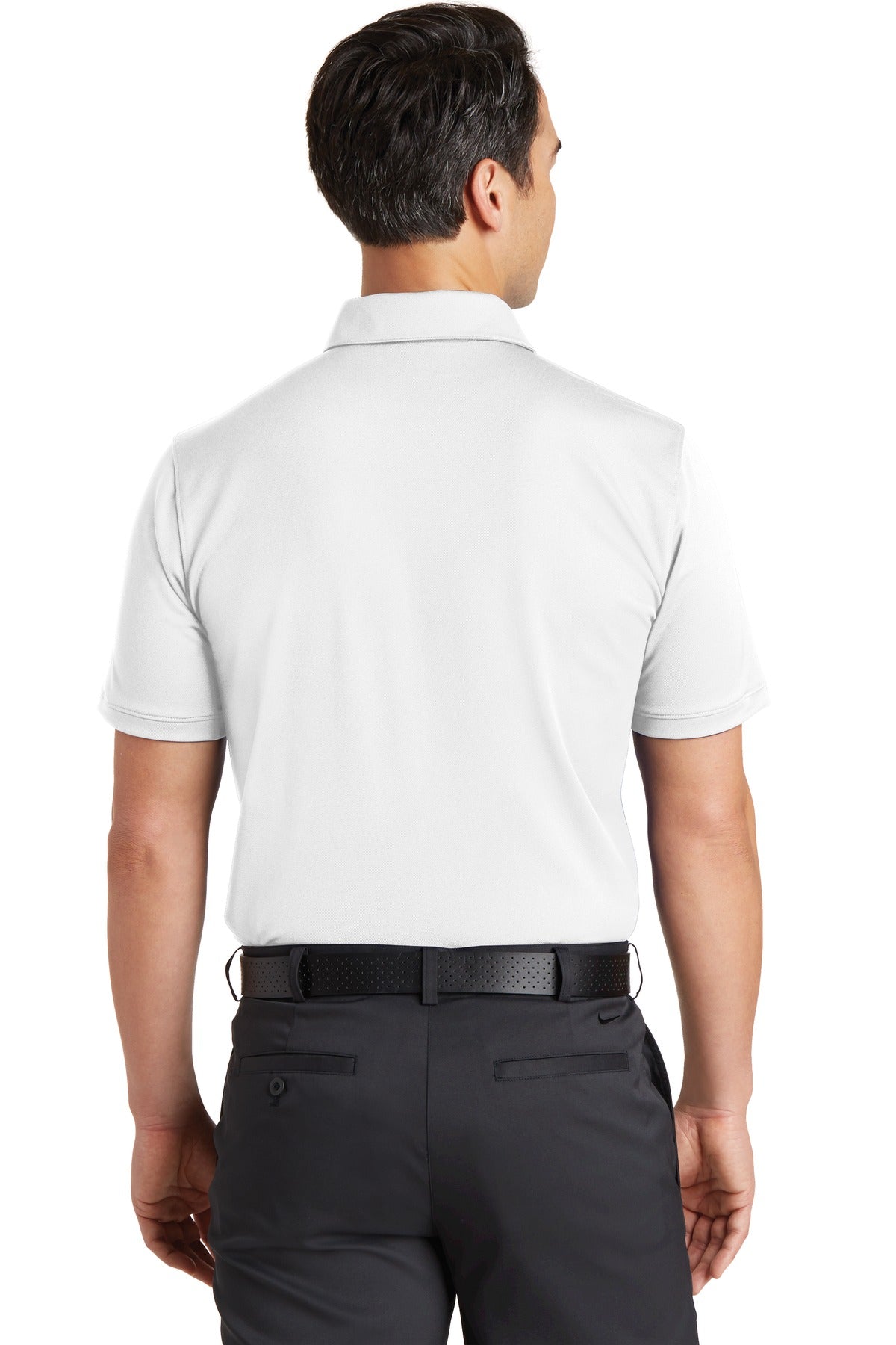 Nike Dri-FIT Solid Icon Pique Modern Fit Polo.  746099 White