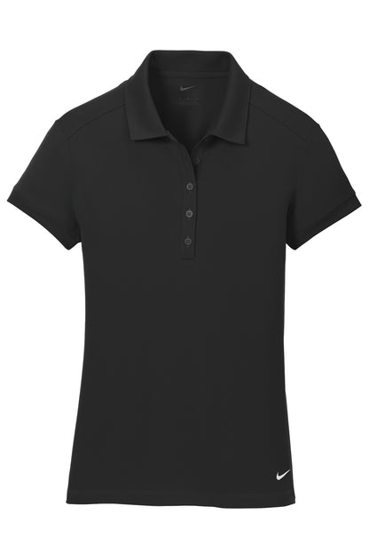 Nike Women's Dri-FIT Solid Icon Pique Modern Fit Polo.  746100 Black