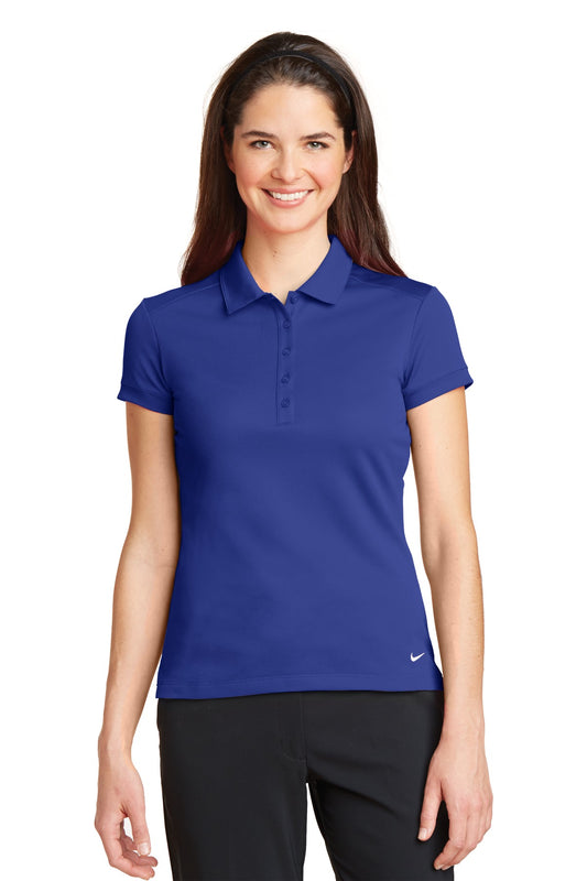 Nike Women's Dri-FIT Solid Icon Pique Modern Fit Polo.  746100 Deep Royal Blue