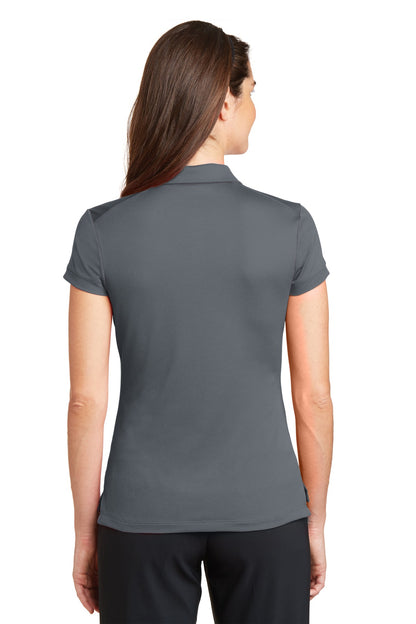 Nike Women's Dri-FIT Solid Icon Pique Modern Fit Polo.  746100 Dark Grey