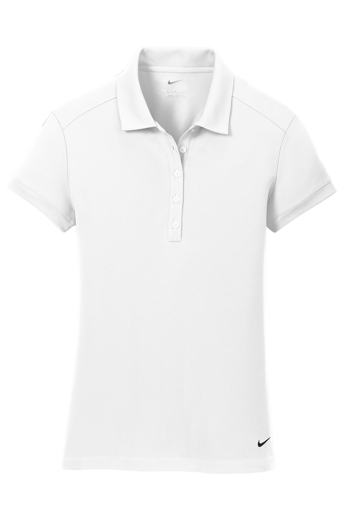 Nike Women's Dri-FIT Solid Icon Pique Modern Fit Polo.  746100 White
