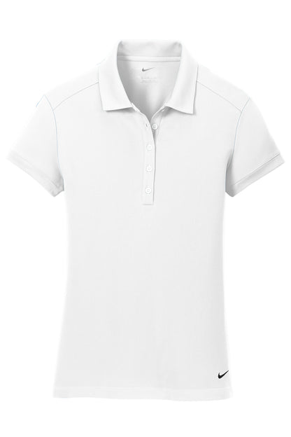 Nike Women's Dri-FIT Solid Icon Pique Modern Fit Polo.  746100 White