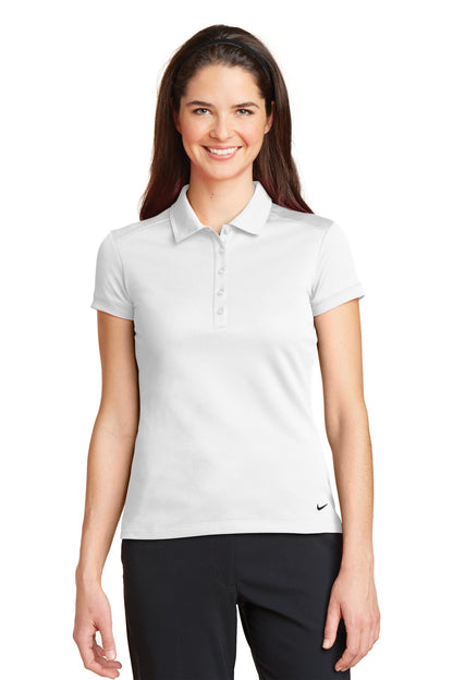 Nike Women's Dri-FIT Solid Icon Pique Modern Fit Polo.  746100 White