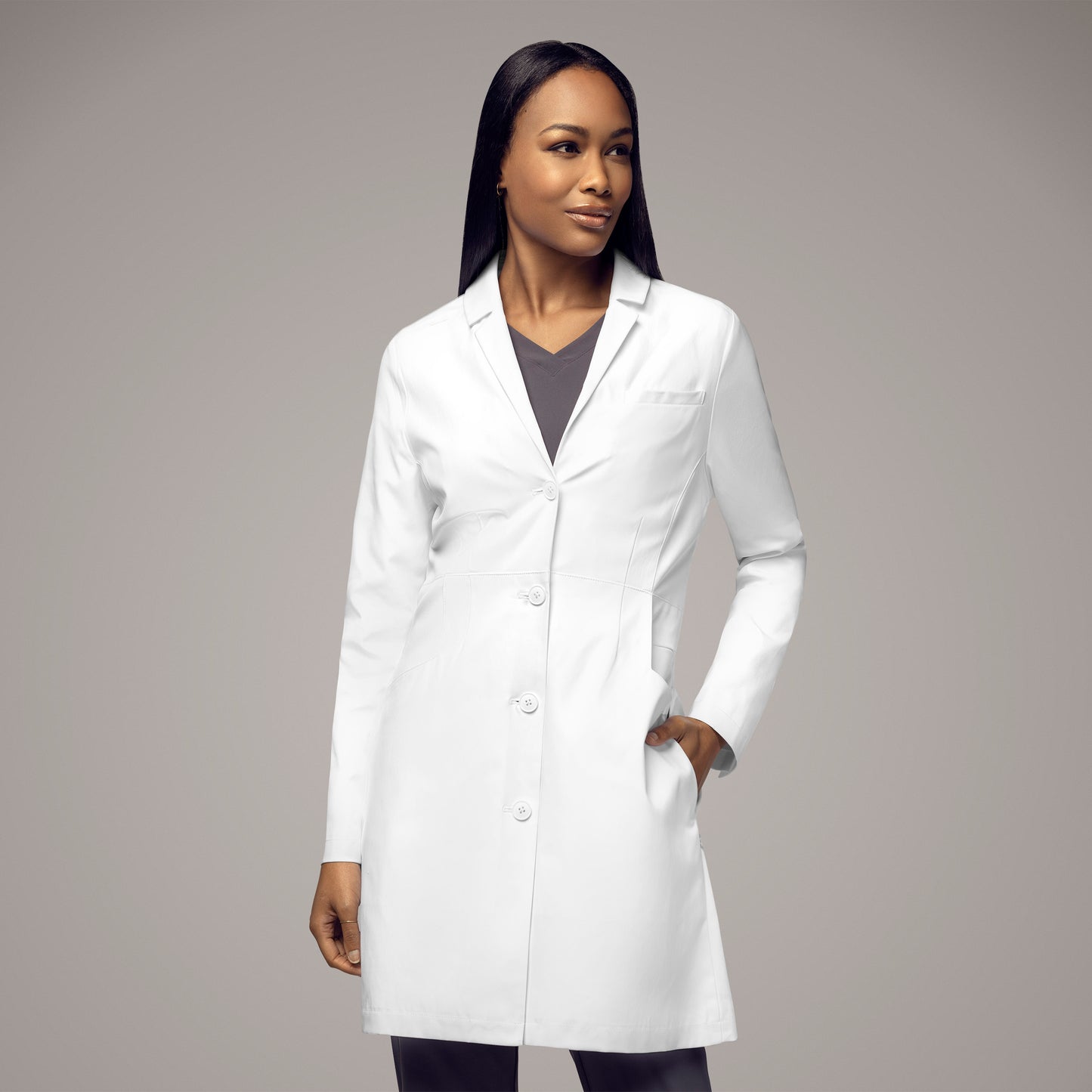 Slate 7472 35 Inch Doctors Coat White