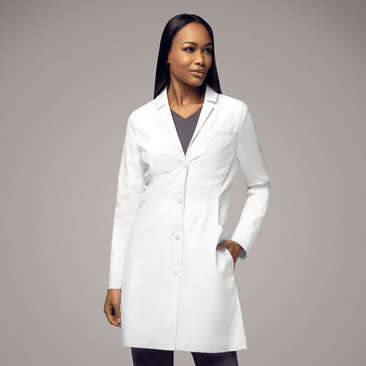 Slate 7472 35 Inch Doctors Coat White Model Image Front | Wink