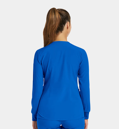 Matrix Impulse 7510 Women&#039;s Round Neck Snap Button Jacket Royal Blue