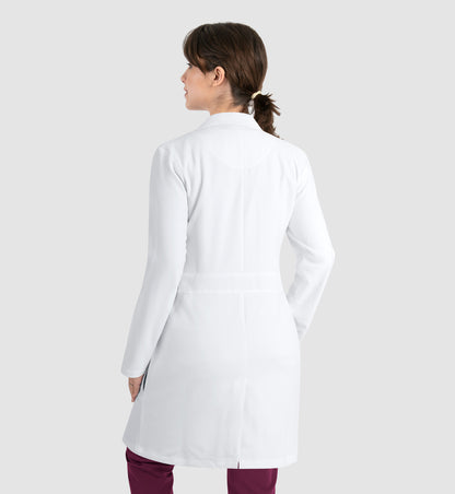 Momentum Lab Coats 7555 Unisex Full Length Lab Coat White