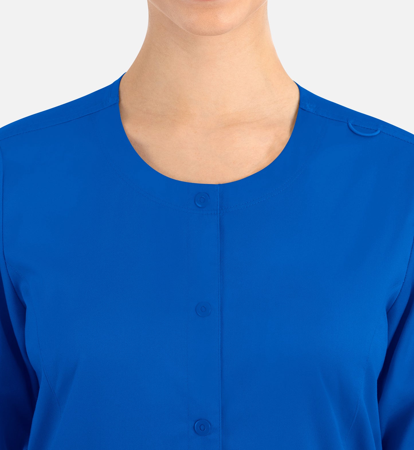 Matrix 7701 Women&#039;s Round Neck Snap Jacket Royal Blue