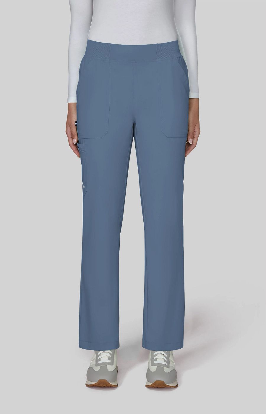 Next Gen Jumpstart Women's 7-Pocket Boot Cut Scrub Pant Bluestone