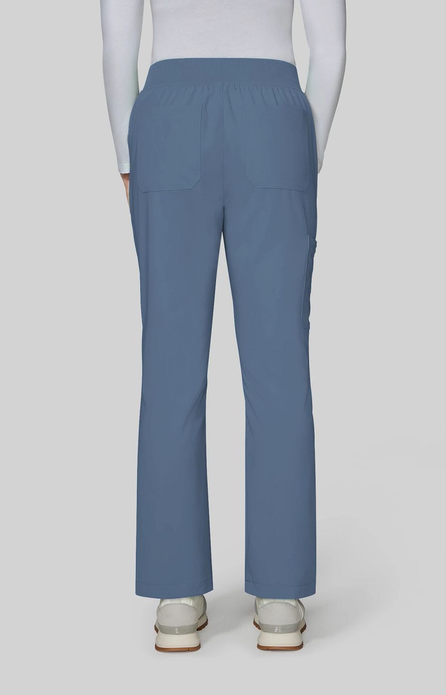 Next Gen Jumpstart Women's 7-Pocket Boot Cut Scrub Pant Bluestone