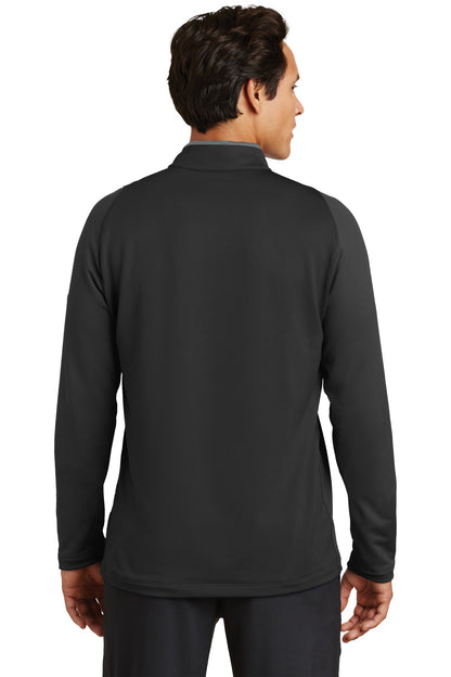 Nike Dri-FIT Stretch 1/2-Zip Cover-Up. 779795 Black/ Dark Grey