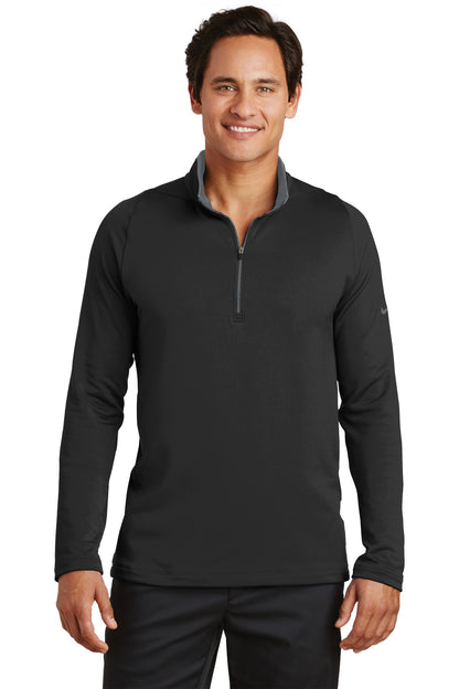 Nike Dri-FIT Stretch 1/2-Zip Cover-Up. 779795 Black/ Dark Grey