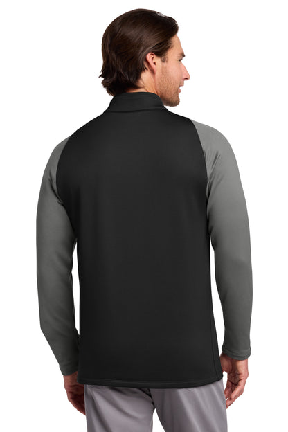 Nike Dri-FIT Stretch 1/2-Zip Cover-Up 779795 Black/ Dark Grey/ Gym Red
